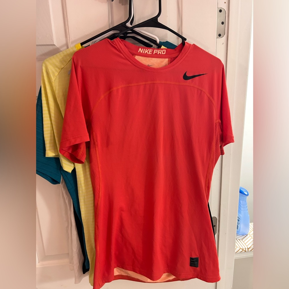Men’s Red T-shirt- Nike Pro- Men’s Medium
